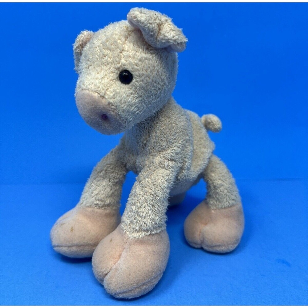 Gund Hamly Pig Plush Small Pink Floppy Sherpa Stuffed Animal 30026